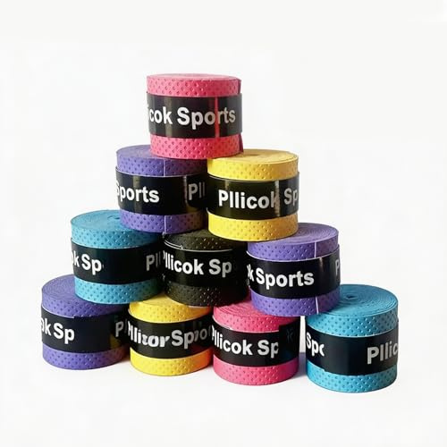 10pcs Tennis Badminton Grip,Anti-Slip Overgrip,Sweat-Absorbent Grip Tape