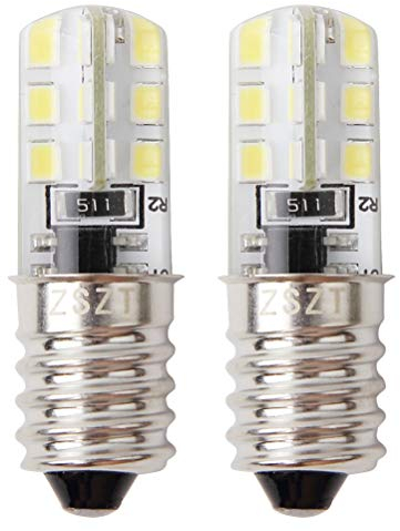 ZSZT Glühbirne für kühlschrank, E14 LED 2W (25W Halogen Birne gleichwertig) 220V 6000K Weiß, Gerätelampe, Schraubbirne, 2 Stück