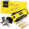 EzzDoo Electric Chainsaw Sharpener Kit with Titanium-Coated Diamond Bits - High-Speed Chain Saw Sharpener Tool and 6 High Hardness Sharpening Wheels for All Chainsaw Chains.