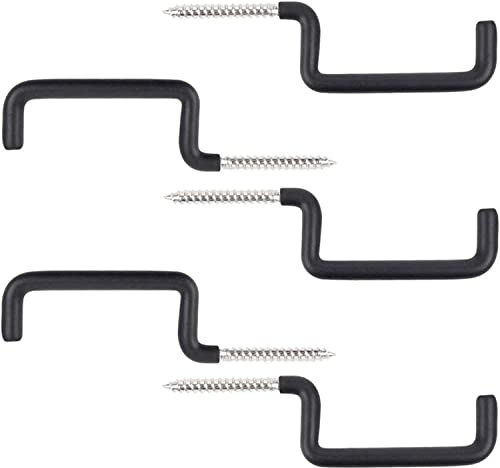 Pack of 5 Bow Hangers for Tree Stands Archery Bow Hook Bow Gear Holder Screw Accessories Hooks Outdoor Hunting Accessories Black