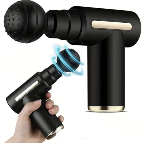 Portable Deep Tissue Percussion Massage Gun - Mini with 4 Heads and 6 Speeds