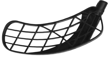 kowaku Floorball Blade Inline Hockey Stick Blade Replacement Hockey Accessories for Kids Adults, Lightweight, 18mm Hole Diameter, Black Right Hand