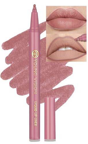 Jutqut Wasserfester Lipliner, Lippenstift Long Lasting, Waterproof Wischfest Lip Liner, Matte Liquid Lippenkonturenstift, High Pigmented Makeup Lip Pencil, Smooth Lippenliner, natürlich Lipstick