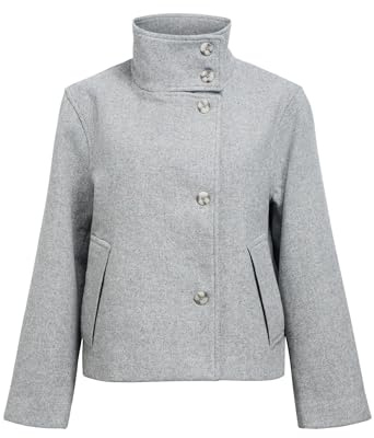 Object Short Jacket Objriki Re-Chaqueta Corta Noos, Color Gris, 46 Mujeres
