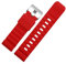 BHMIRUI Kompatibel mit Suunto 7 D5 9 TRAVERSE Series Alpha Watch 24 mm Gummi-Silikonarmband Sport wasserdichtes Uhrenarmband Herrenarmband mit Werkzeug(C-red silver)