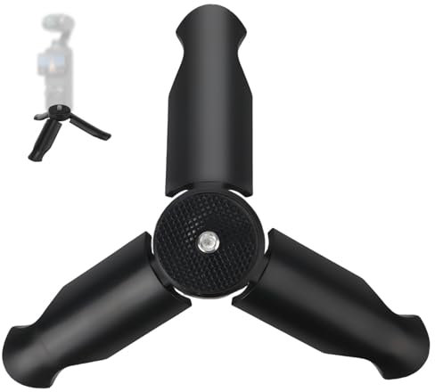 BOXOB Mini Trípode para DJI Osmo Pocket 3 y 2, Portátil y Compacto, Negro