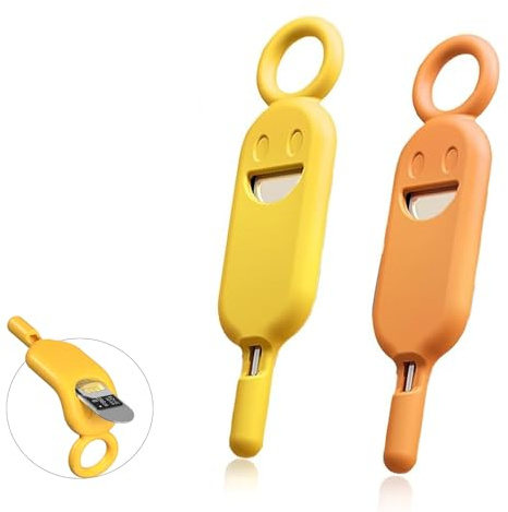 2 Pezzi Adattatore per Scheda Sim, Spilla di Espulsione Della Scheda Sim, Compatibile Con Telefoni Cellulari, Tablet, Facile da Usare, Vassoio Pop-Up Pin, Colore, Universale, Compatto e Portatile