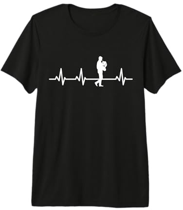 Horniste ECG Heartline Passionné de cor d'harmonie T-Shirt Haut de Gamme
