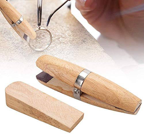 Wood Ring Clamp Jewelry Making Vise Jewelers Wooden Bench Jewelers Holder for Jewelry Making Benchwork Professional Hand Tool