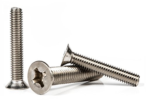 M5 (5mm x 20mm) Phillips Countersunk Machine Screws Flat Head Stainless Steel A2 (Pack of 20) - F03B 5x20_20