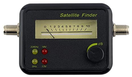DollaTek Highly Accurate Satellite Finder Tool with Lcd Display for HD-Compatible Digital Satellite Systems Ensures Optimal Antenna Positioning with Signal Sound Pointer Display for Satellite Antennas