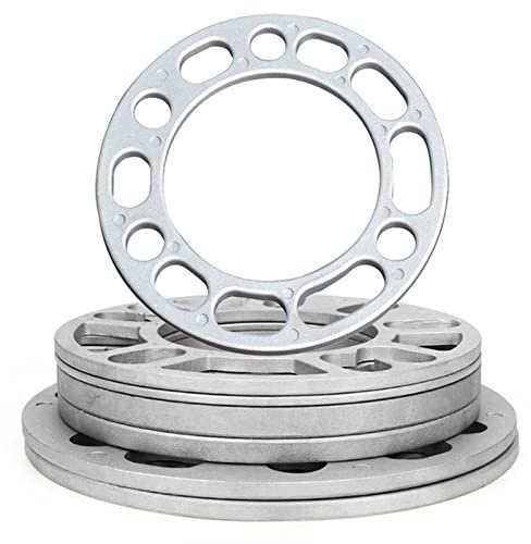 éLargisseurs De Voie,Entretoises De Roues 4 pièces entretoise de roue de voiture 6X139.7 5X139.7 universel 6mm en alliage d'aluminium 6 trous entretoises de pneu de roue cales joint de roue