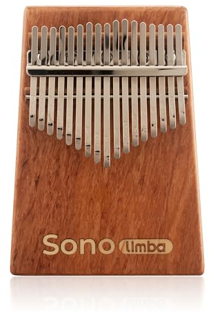 Sonolimba Kalimba mit 17 Tasten - Daumenklavier aus hochwertigem Akazienholz - Finger Thumb inkl. Schutztasche, gratis Liederbuch und Stimmhammer - Marimbaphone (Geeignet für alle Altersgruppen)