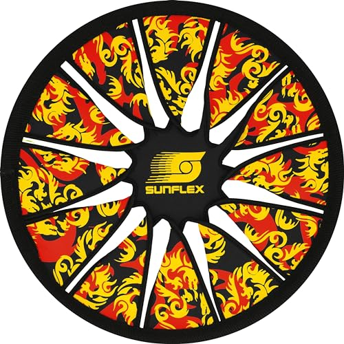 Sunflex Wurfscheibe Venus Flames Dragon | weiche und leichte Flugscheibe für den Strand und den Park | perfekt für Einsteiger und Fortgeschrittene Spieler | extrem robust und für Jede Altersgruppe