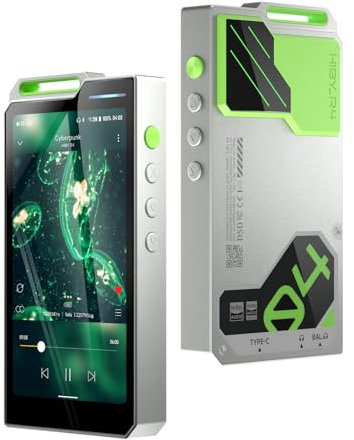 HiBy R4 mp3 & mp4 Players spotify Player with Bluetooth and WiFi 4-Way HiFi DAP Android 12 OS 3.5mm po+4.4mm bal 32G+2TB Scalable Memory