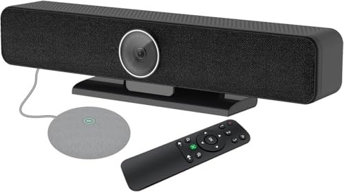 Video Conferencing System - Zoom Certificated, Ultra 4K Pro Audio and Video Conference Room Camera, Arrays & Stereo Speakers (Without addtional Microphone)