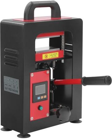 TaNeHaKi Electric Hot Press Machine,900w Hydraulic Heating Presser with LCD Display,1cm Pressing Thickness,Rosin Press Extraction