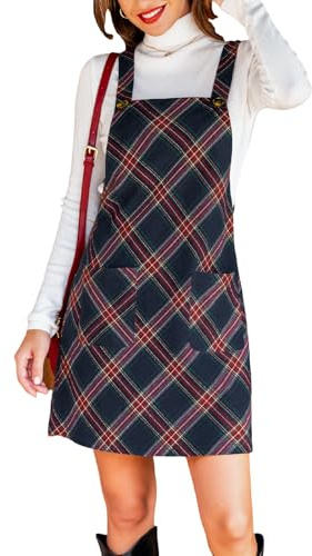 CUPSHE Robe Femme à Bretelles Découpe Carrée avec Porte-Jarretelles Poches Corduroy Latzkleid Ensemble Robe de Loisirs Mini Dress, XL