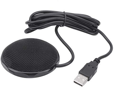 Microphone omnidirectionnel, Microphone de conférence USB Micro à condensateur Plug & Play adapté pour la Diffusion en Direct et Les Jeux de conférence, Le Chat