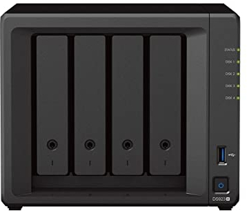 Synology DS923+ - NAS a 4 bay (AMD Ryzen™ 4 thread R1600 dual-core 4GB RAM 2x RJ-45 1GbE porta LAN), bundle con 4 dischi rigidi NAS Seagate IronWolf da 8TB