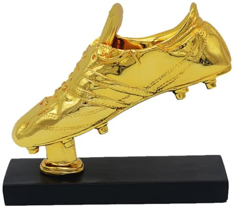 YYDSTES Harts Fotboll Guldstövel Trofé Bästa skytt Pris Pokaler Plätering Guld Färg Fläktar Kontor Heminredning Display Ornament Memorabilia