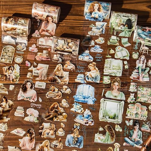 6 Rollen Floral Washi Tape Vintage Girls Retro Washi Tape Set Colourful Blumen Washitape Washi Tapes Pet Tape Washi Tape Sticker Decorative Washi Masking Tape Kinder Scrapbooking Journaling Supplies