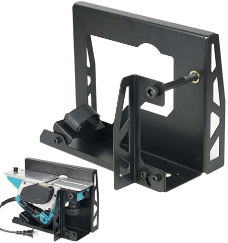 Vibhgtf Pialle Elettriche Ribaltate, Supporto per Pialla Ribaltabile - Supporto per Piallatura per La Lavorazione del Legno Pratico Rack in Acciaio per Utensili con Supporto Rotante per La Casa