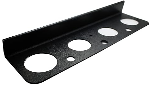 The Mute Caddy Trumpet Mute Holder (Longoria Model), 4 Mute Slots, 3 Mouthpiece Holders, Black, with Music Stand Clamp and Storage - Made in USA