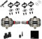 Favero Assioma PRO MX-2, Dual-Sensing Side Pedal Based Cycling MTB Power Meter with Extra Cleats, MTB-Compatible SPD Cleats, Bluetooth and ANT+ Connectivity for Cycling GPS Computers & Smartphones