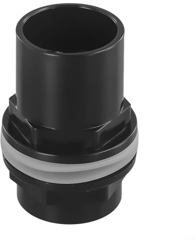 Raccord de tuyau professionnel fileté en PVC avec joint d'étanchéité pour aquarium (40 mm)
