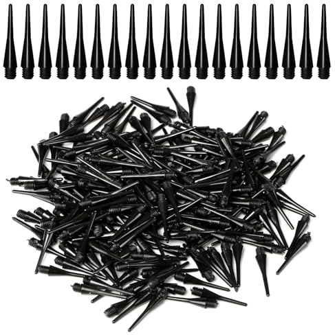 QSHXXROI 200 Stück Pfeilspitzen Dart Kunststoff, 2BA Gewinde Dartpfeil-Spitzen, Soft Dart Spitzen, Dart Spitzen Soft Ersatzspitze, für Dartpfeile, Softdart, Softdarts Ersatzspitzen