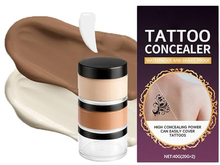 Kroppsmakeup concealer, vattentät kamouflage makeup kräm - svettbeständig osynlig kräm | familjeevenemang kontor daglig hoax