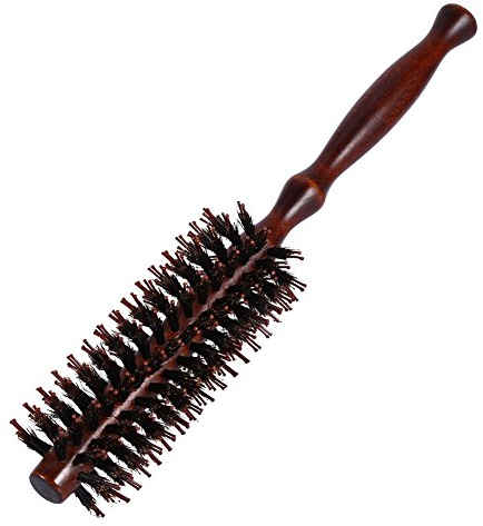 ZJchao Pettine Arricciacapelli Antistatico per la Cura dei Capelli con Manico in Legno con Manico Ergonomico in Legno, per Acconciare i Capelli Ricci - Strumento per Parrucchiere Leggero e Fai-te