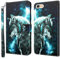 GLANDOTU Apple iPhone 7 Plus/6s Plus/6 Plus/8 Plus Case Flip Wallet PU Leather Cover with Magnetic Button Standing Funstion Full-Body Protective Phone Cases - Wolf