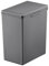 PROREGAL Moderner quadratischer Abfalleimer mit Touch-Bar-Deckel | 20 Liter, HxBxT 40x20,6x32,5cm | Grau