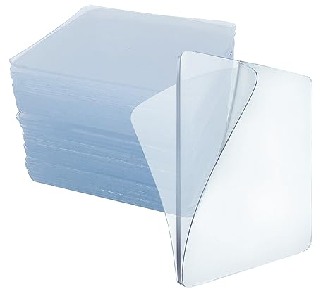 WYAN 40 Stück 6 * 6cm Waschbares Spurloses Klebeband Doppelseitiges,Klebepads Doppelseitig,Spurloses Doppelseitiges Klebeband Transparent,für Teppich, Küche, Auto oder Büro