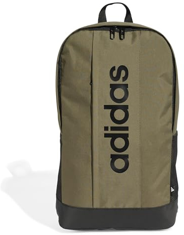 adidas Unisex LINEAR BACKPACK, olive strata/black, One Size