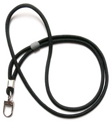 bärge.band® halsband/bärrem med karbinhake, svart