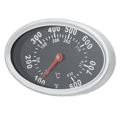 VIFERR Termometri per Barbecue Griglia Termometro Analogico per Barbecue in Acciaio Inox Indicatore di Temperatura per Affumicatore Forno Grill 38-430 ℃