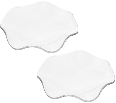PENIKOKO 2 Pezzi Piatti di Vetro per Oli Essenziali, Porta Aromaterapia per Casa e Spa, Design Classico ed Elegante, per Conservazione e Decorazione da Tavolo