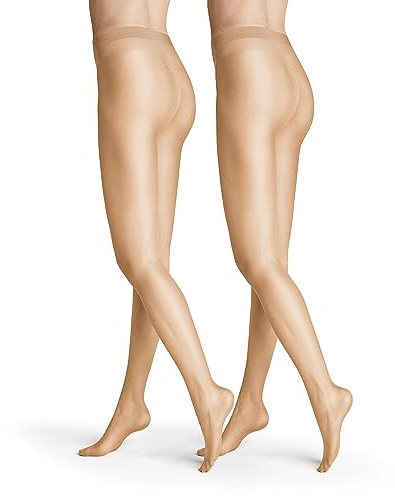 Hudson femme Collants Simply Shine 15 2-Pack transparent et scintillant 15 DEN Blanc Teint 0010 50/52