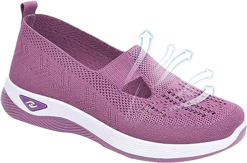 Stafeny Chaussures orthopédiques pour Femme | Chaussures sans Lacets Mains Libres | Randonnée en Plein air pour Femme (Violet foncé, Adulte, Femme, 38, Numérique, Système Taille Chaussures EU, Moyen)
