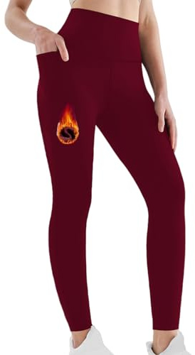 Cozyan Leggins Termicos Mujer Invierno Polar Mallas Leggins Termicos Mujer Invierno Forro Polar Grueso Mallas Deporte Push Up Pantalones Cintura Alta Calientes Elásticos Ropa