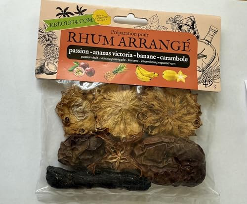 Préparation pour rhum arrange ile de la REUNION saveur PASSION ANANAS BANANE CARAMBOLE