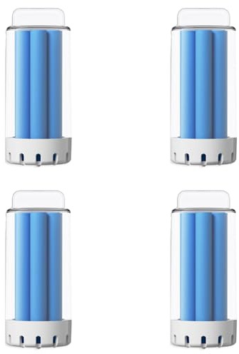 4 Pcs Vacuum Cleaner Solid Floor Cleaner Compatible with Ecovacs DEEBOT N30 OMNI/N30 PRO Omni DSC060002 Blue Solid Detergent, Robot Vacuum Cleaner Replacement Accessories