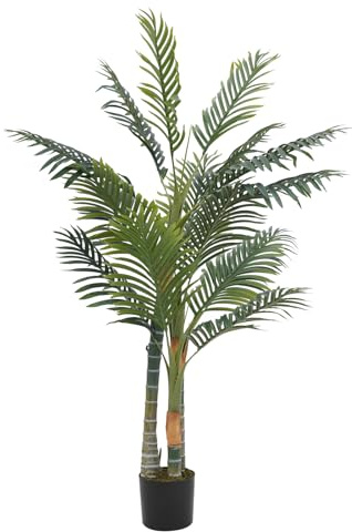 czyuRachel Piante artificiali grandi, palma artificiale, altezza 150 cm, resistente alle intemperie, decorazione di palma felce