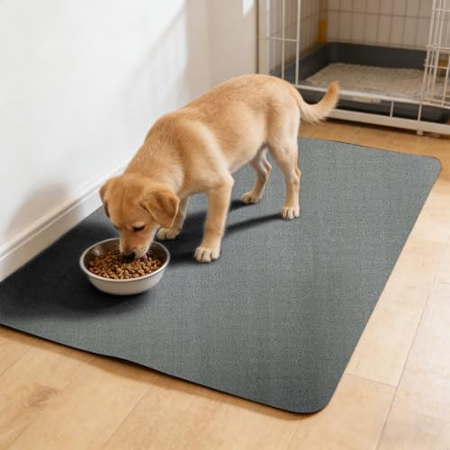 Alfombra Comedero Perro Superabsorbente, 40 × 60 Cm Alfombra Comedero Gato de Secado RáPido, Alfombrillas Absorbentes de Mascotas FáCil Limpieza, Tierra de Diatomeas Alfombra para Gatos