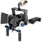 Professional Film Video Making System Kit, DSLR Camera Stabilizer Shoulder Rig with Camera Cage, Matte Box, Handle Rods and Follow Focus for and Other DSLR Cameras Video Camcorders