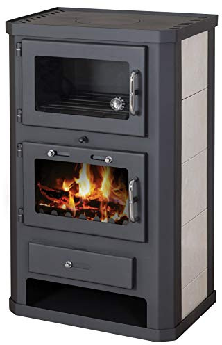 EEK A kamin med bakfack+spisplatta Victoria Comfort KF-platta – 10 kW