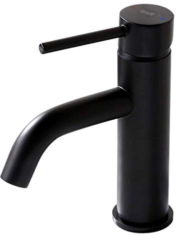 VBChome Waschbecken Armatur Schwarz Bad Wasserhahn Waschtisch Badarmatur Waschbeckenamatur Waschtischmischer Waschtischarmatur LUNB